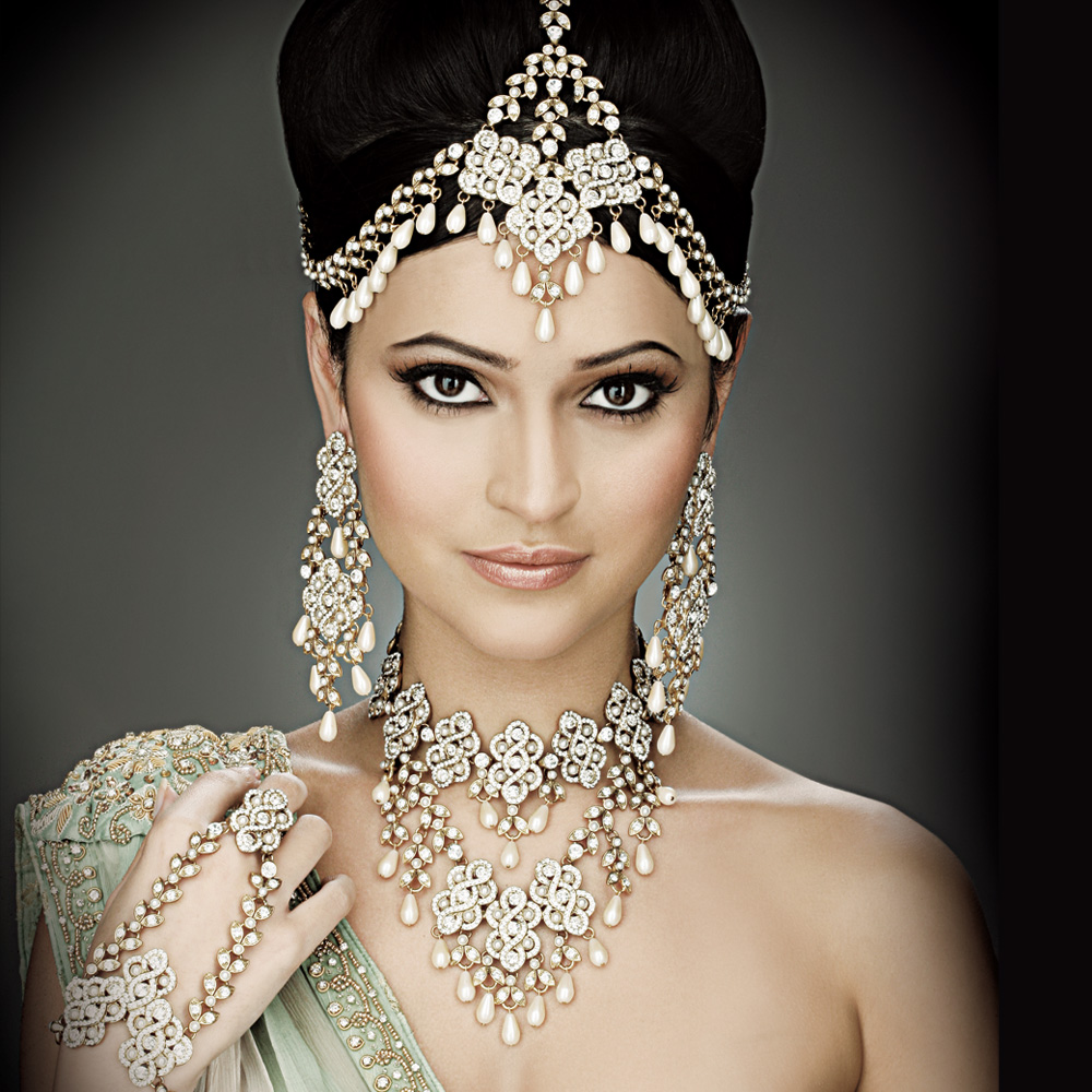 bridal makeup jewellery set price