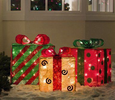 cajas de regalo para decorar exteriores en navidad diy outdoor christmas presents