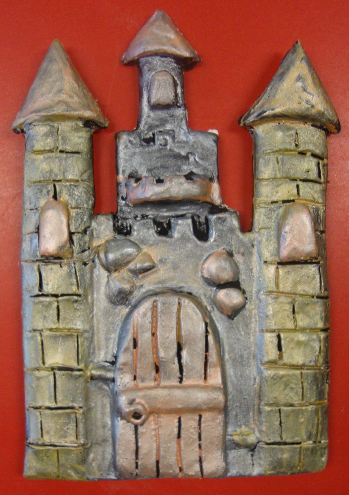 Art. Paper. Scissors. Glue! Ceramic Slab Castles