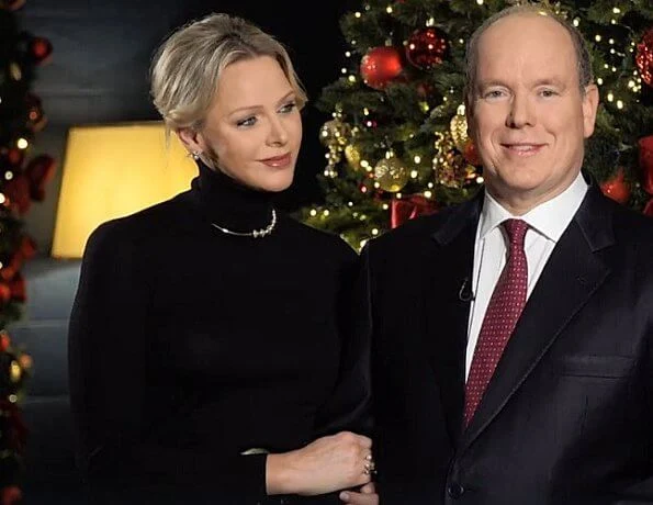 Prince Albert and Princess Charlene of Monaco shared a video on Facebook on the occasion of the new year