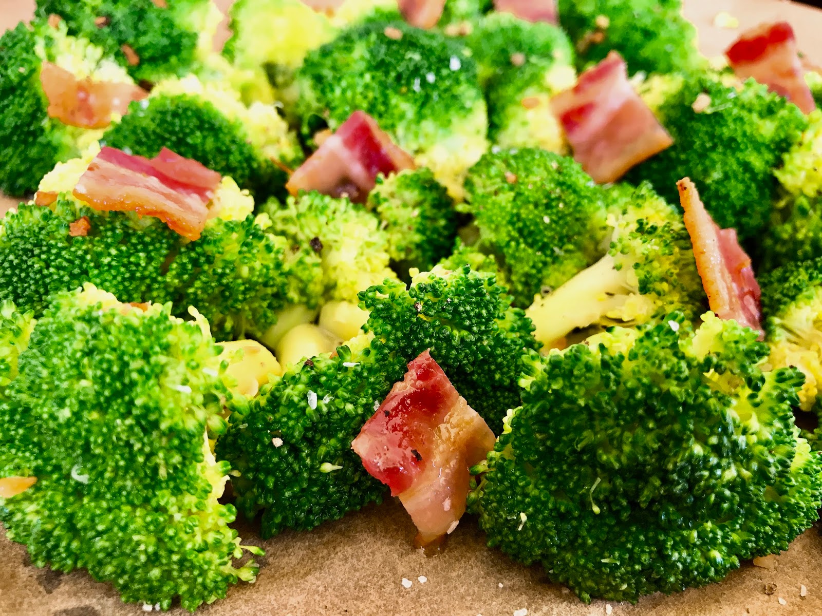Roasted Broccoli with Bacon