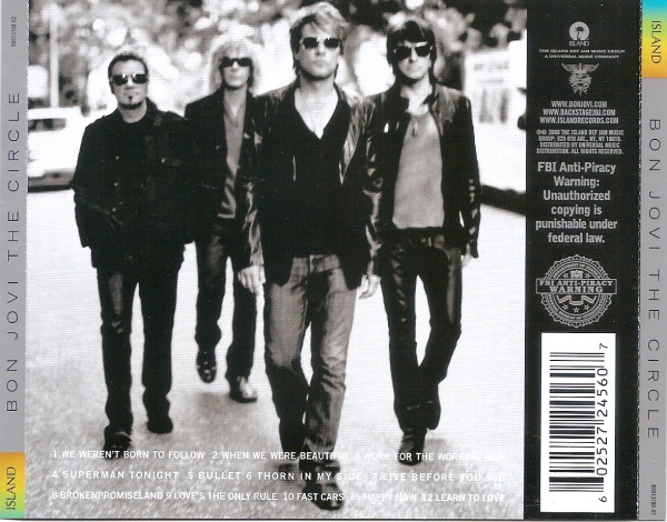 Bon Jovi - Albums Contraportada