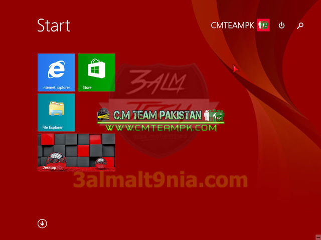 Windows 8 Red Edition 2017 x86 - عالم التقنيه Windows 8 Red Edition 2017 x86 - عالم التقنيه