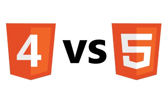 Difference between HTML and HTML5 image.