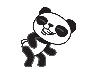 LINE Creators' Stickers - Just Dance : Panda Example with GIF Animation