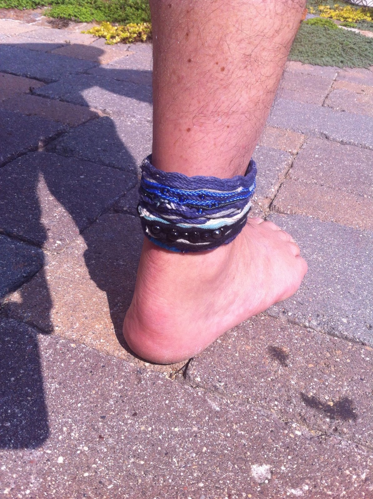 Macy's Blue Topaz Bezel Dangle Ankle Bracelet (7/8 ct. t.w.) in Sterling  Silver - Macy's