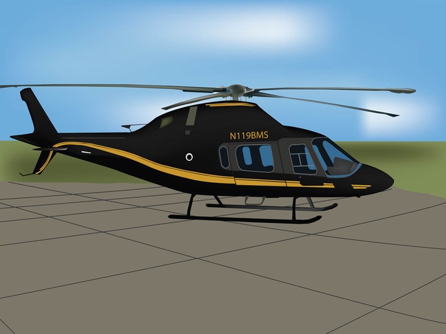 Free Black Helicopter Vector Graphics