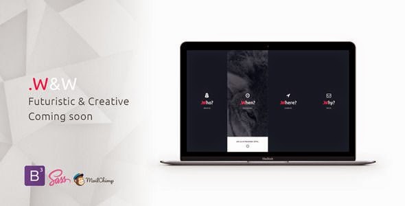 Best Coming Soon HTML Template W&W - Futuristic Coming Soon Template
