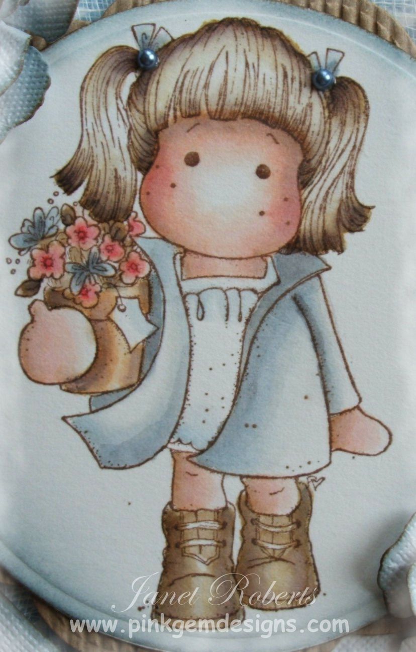 Pink Gem: Tilda with Flower Pot