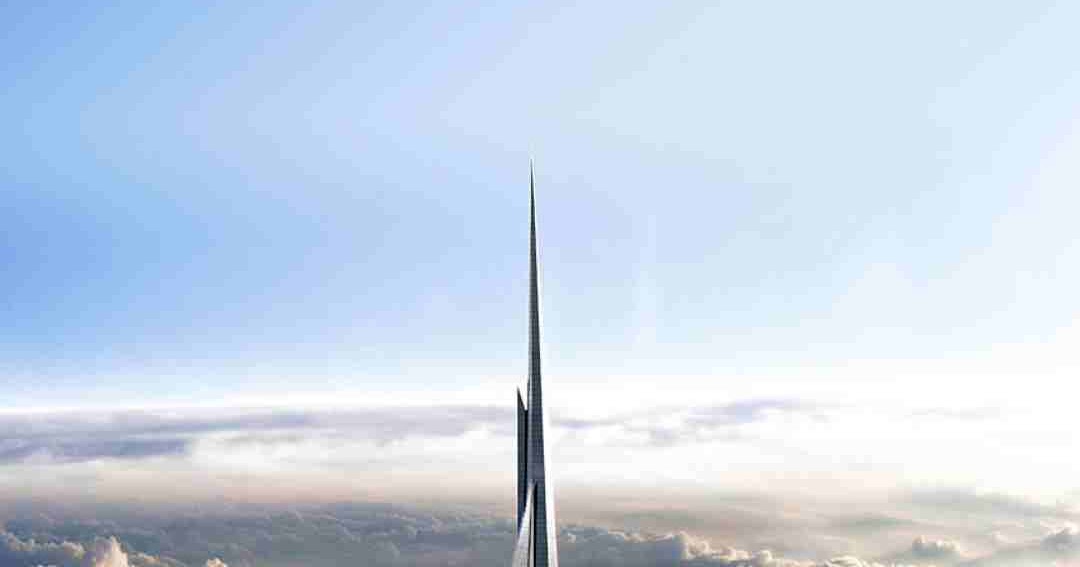 Небоскреб 2 км. Kingdom Tower Эдриан Смит. Башня Дубай кингдом Тауэр. Кингдом Тауэр высота. Королевская башня Саудовская Аравия.