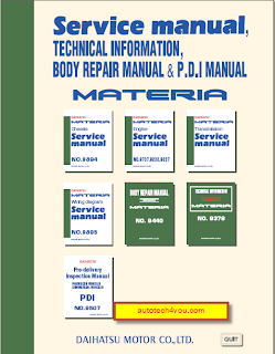 Daihatsu Materia workshop manual