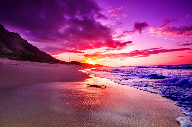 Image of Purple Skies at a Beach