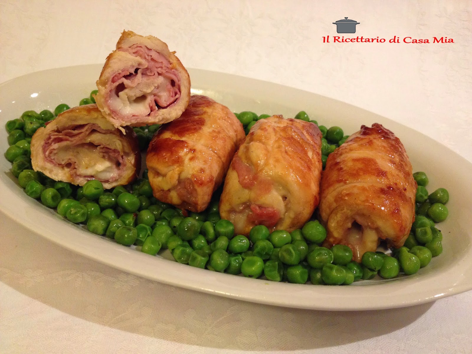 Il Ricettario di Casa Mia Involtini di Pollo con Prosciutto Cotto e Asiago