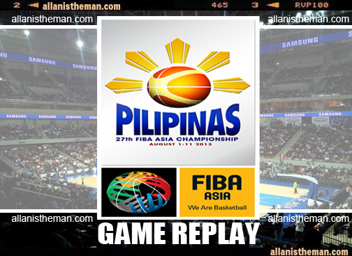 FIBA Asia Championship 2013 All Games Replay Videos