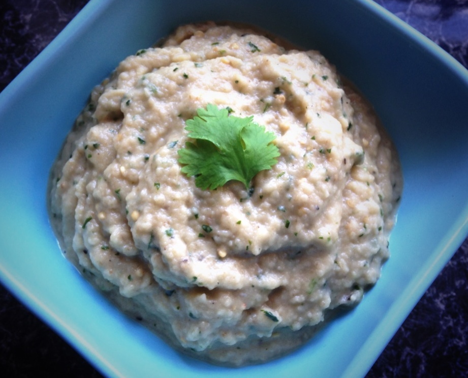 Domestic Goddessing on a Shoestring! Recipe Aubergine and coriander dip