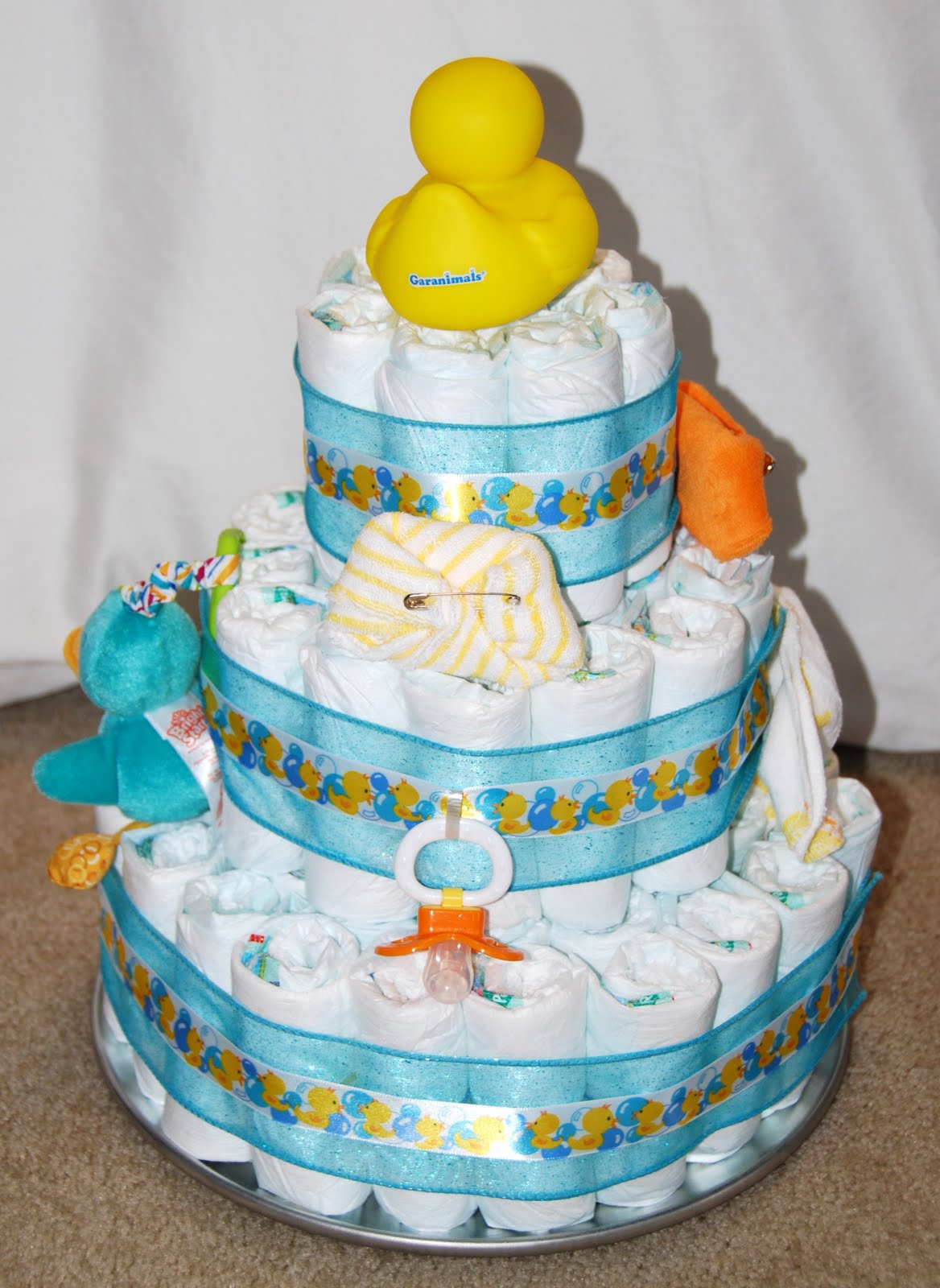All Things Crafty! Diaper Cake!