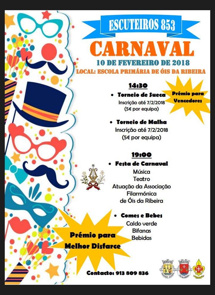 Carnaval dos Escuteiros de Travassô é em Óis da Ribeira!