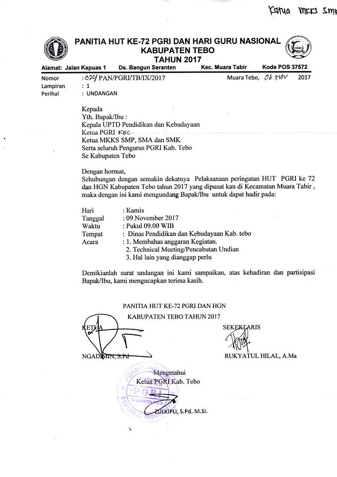 Cara Buat Surat Undangan Rapat Rt - Delinewstv