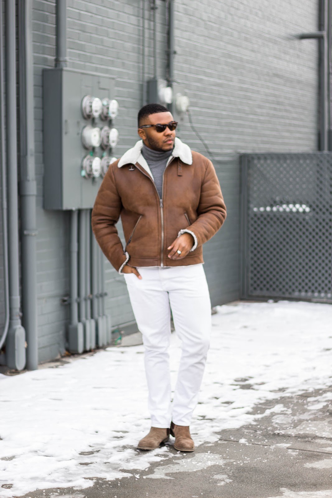 Outfit Men Shearling Jacket Fashion Best Mens Shearling Jackets Fashion  Best Aviator Jackets Mens Aviator Finished Sheepskin