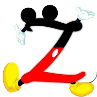 Original alfabeto inspirado en Mickey Mouse Z.