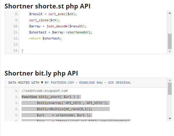 Cara Buat Shortner UOU.IO Bit.Ly TINYURL SHORTENER API Script PHP Gratis