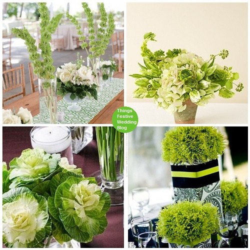 Green Centerpiece for A Ecofriendly Wedding