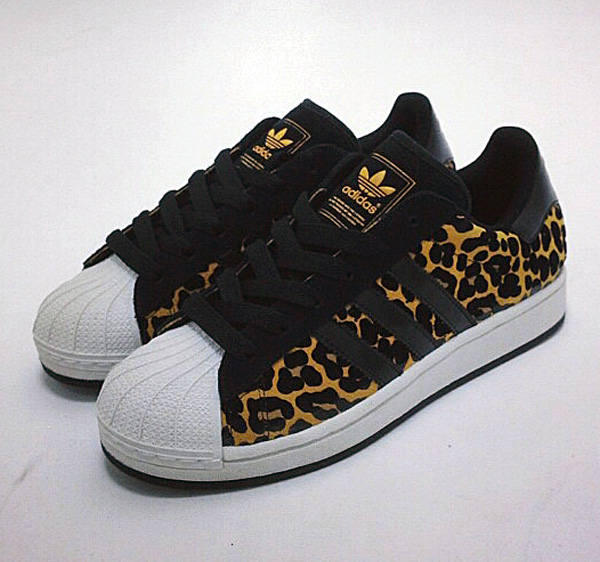 adidas shell toe leopard print