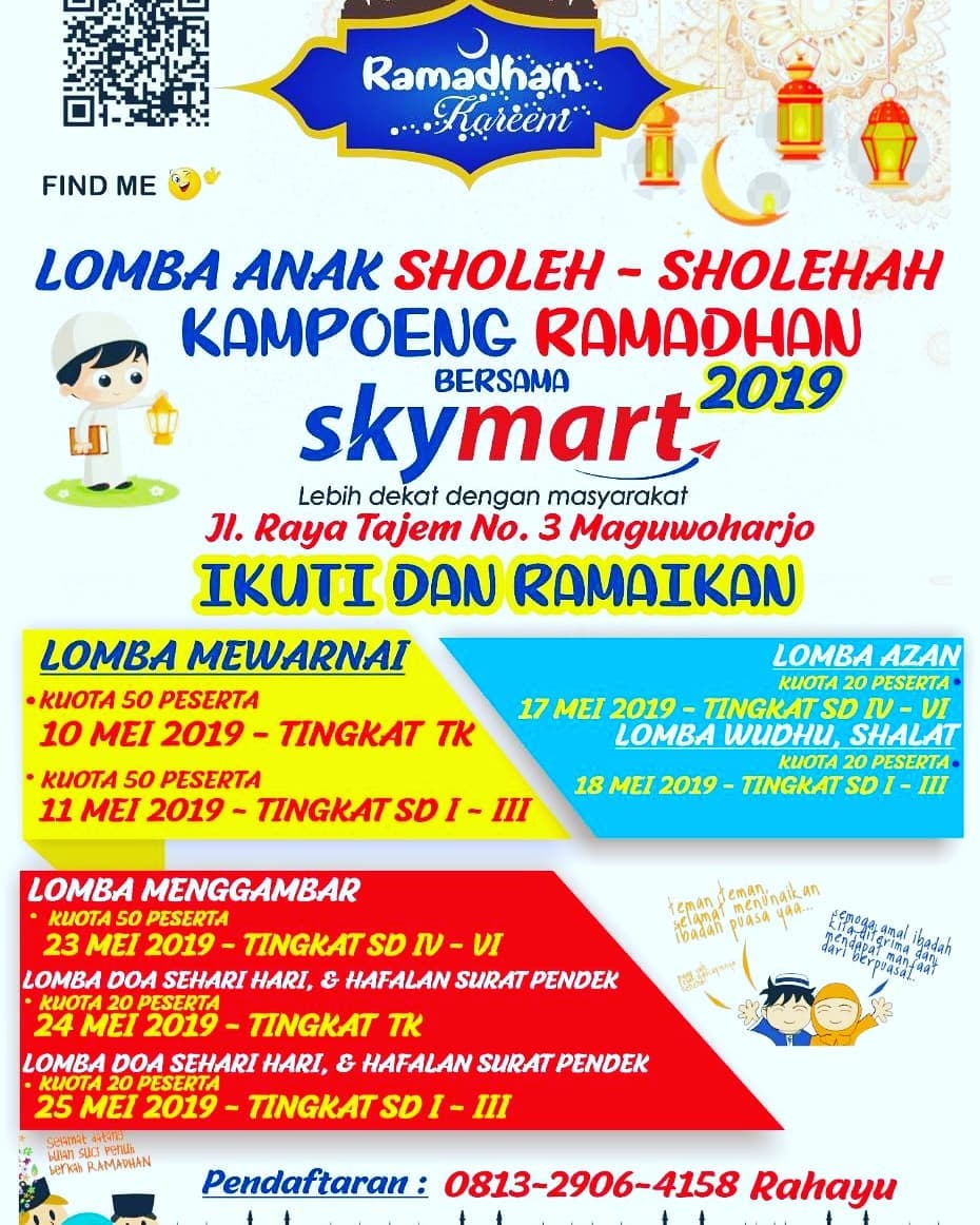 Lomba Anak Sholeh-Sholehah Kampung Ramadhan Bersama Skymart - lomba