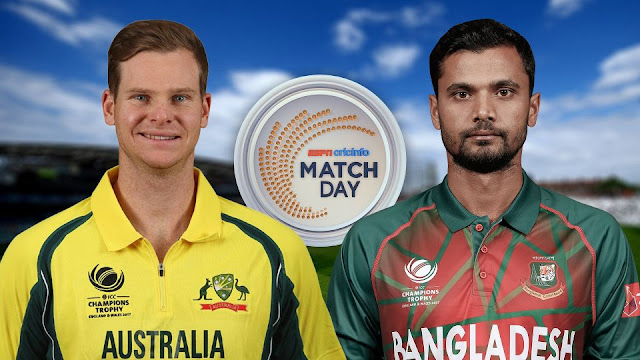 Australia vs Bangladesh ICC Champions Trophy 2017 Live Streaming