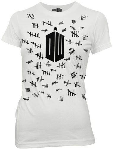 what to give a geek: "The Silence" tally marks t-shirt