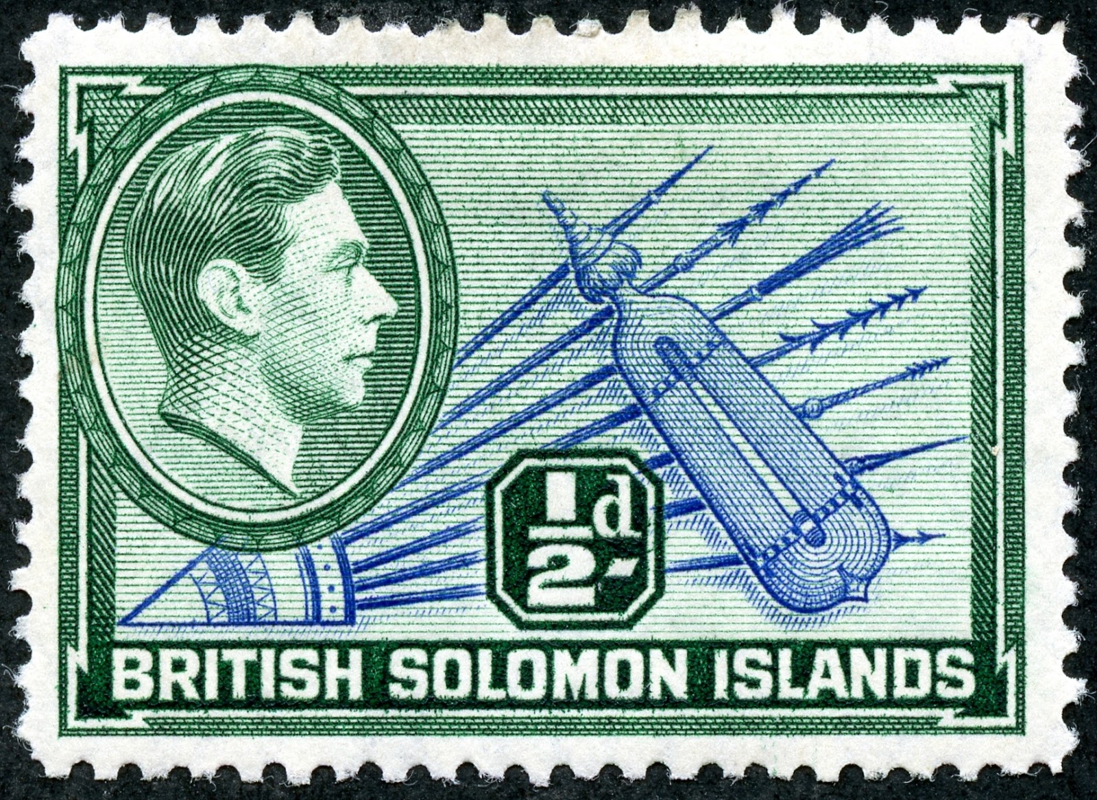 Big Blue 18401940 British Solomon Islands a closer look