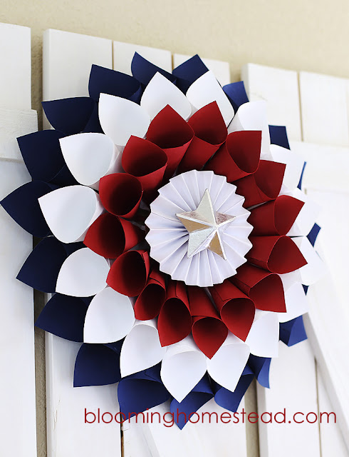 Patriotic Wreath by Blooming Homestead1