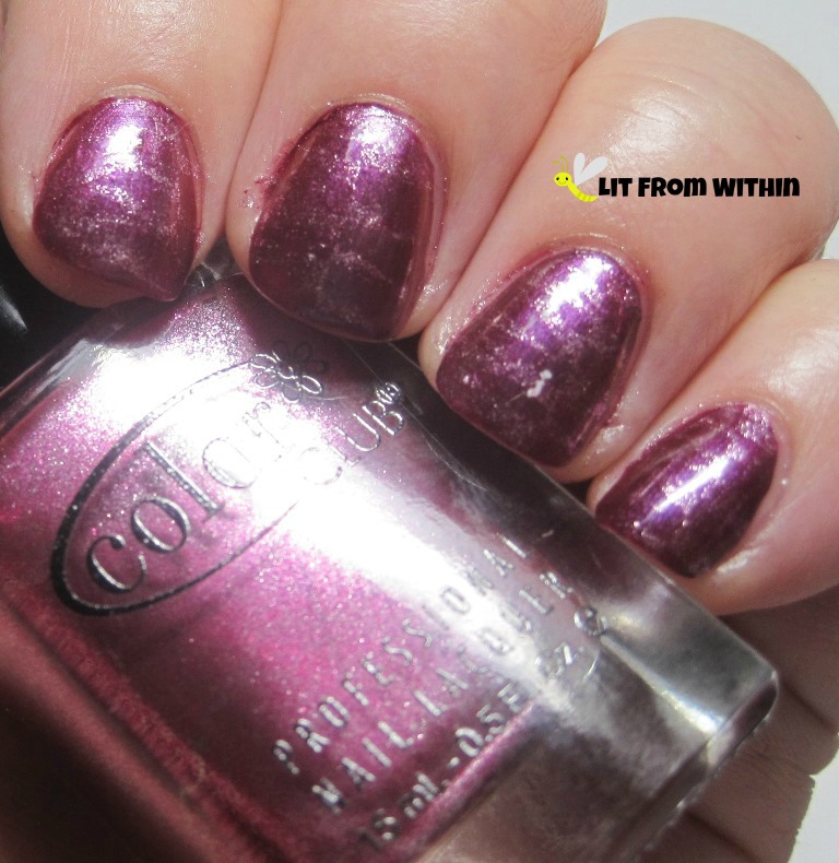 unknown Color Club metallic raspberry color used for stamping