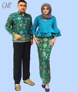 model baju batik atasan muslim