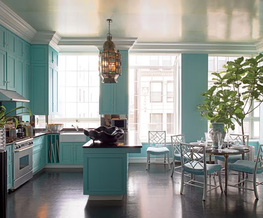 A Little Turquoise and Aqua Kitchen Inspiration - Addicted 2