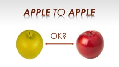 Perbandingan Aneh yang Tidak Apple to Apple Perbandingan Aneh yang Tidak Apple to Apple