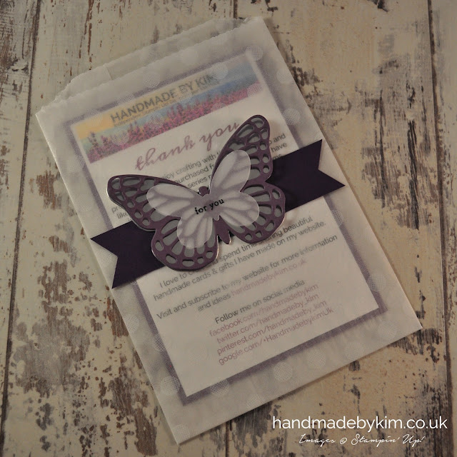 eBay Thank You Notes using Sketched Dots Tag A Bag Gift Bags Kim