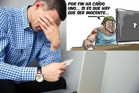 estafas principales en Internet social