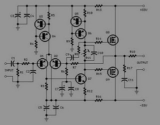 AMPLIFIER CIRCUIT SCHEMATIC DIAGRAM | SKEMA RANGKAIAN AMPLIFIRE: 25 W