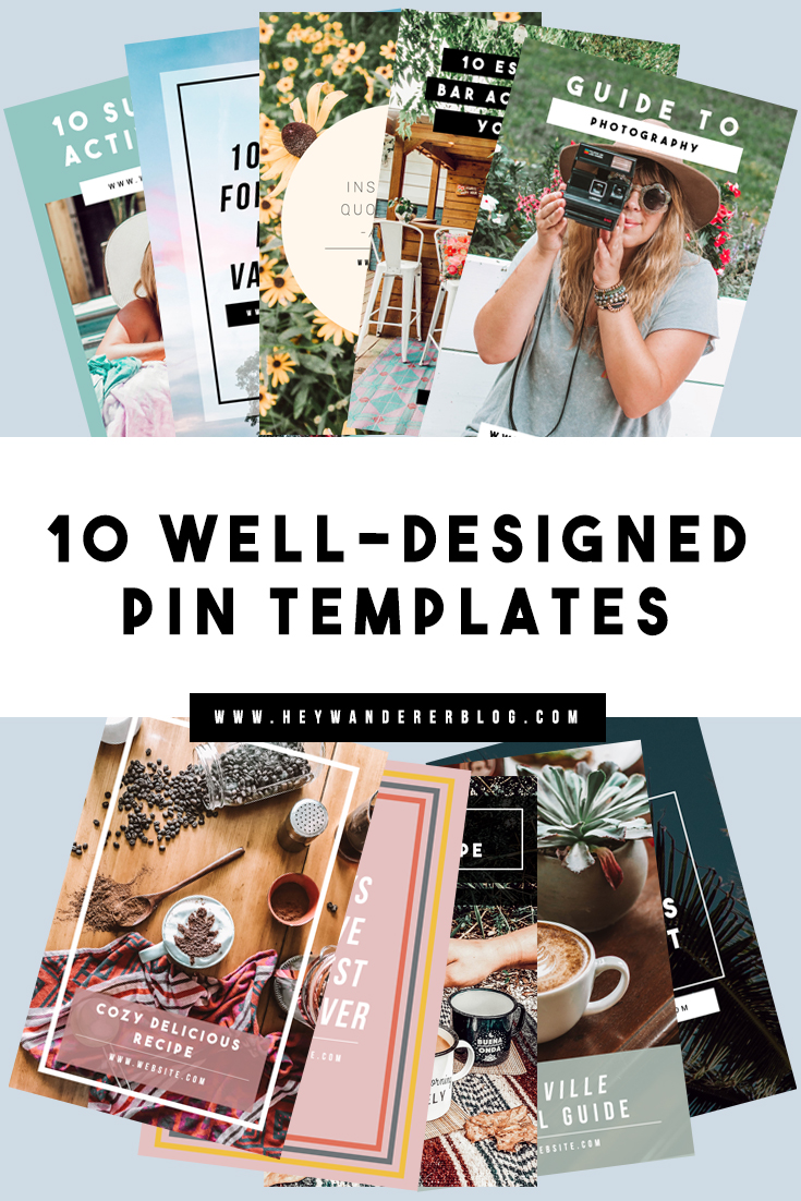 pinterest templates hey wanderer