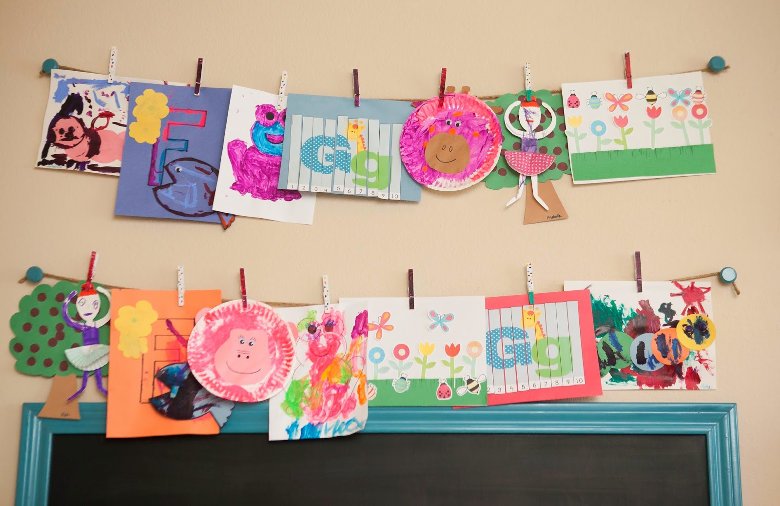 MyBellaBug Playroom DIY Art Gallery Wall