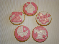 Galletas de mantequilla decoradas con fondant