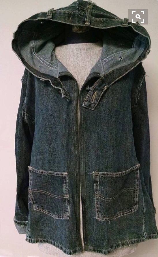 Refashion Co-op: Mens and Boys Jeans to Womens Jean Jacket