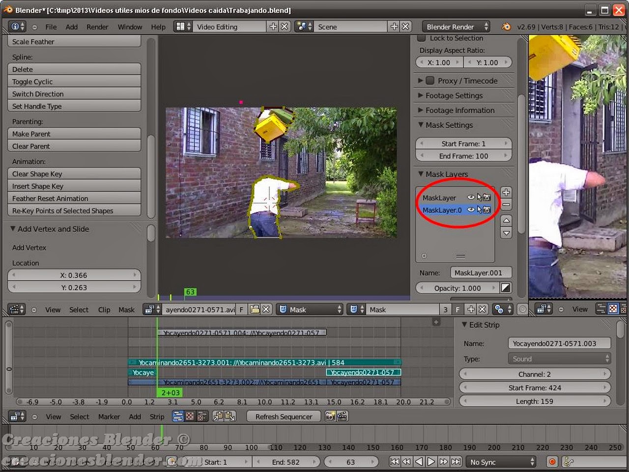 Creaciones Blender Congelar escenas con blender 2.69 usando Mask Layer