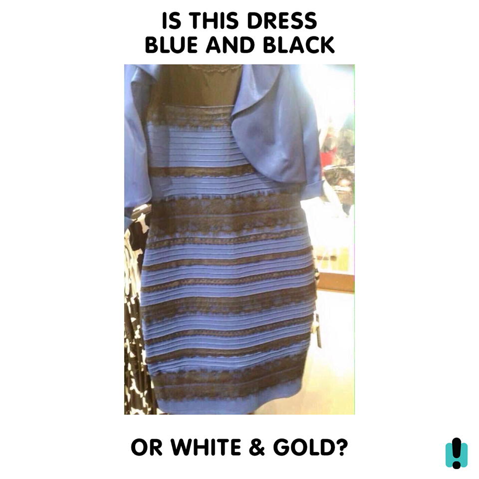 was the dress black and blue