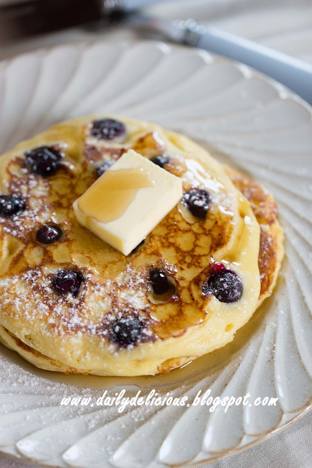 dailydelicious Good morning Blueberry Ricotta Griddle cake