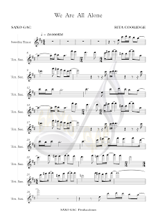 1 WE´RE ALL ALONE (Partitura para saxo tenor)