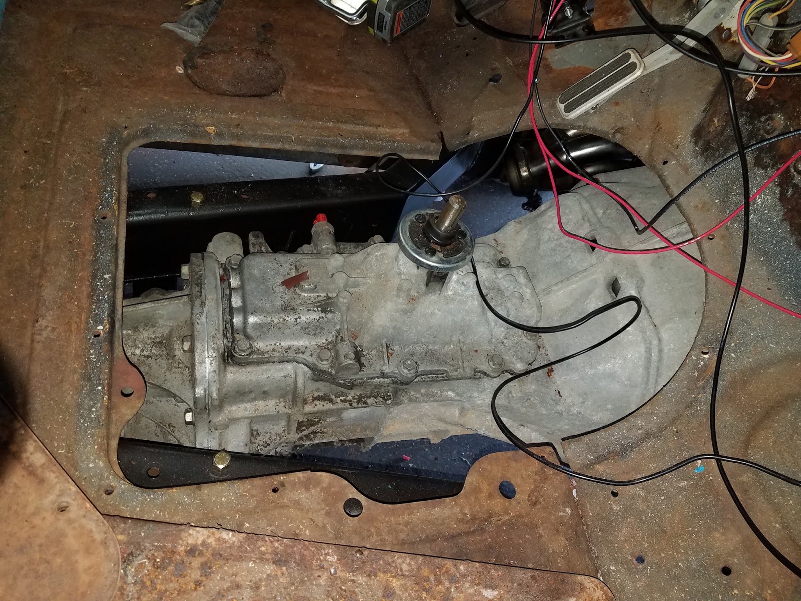 1956 Ford F100 Build Transmission Cover Plate