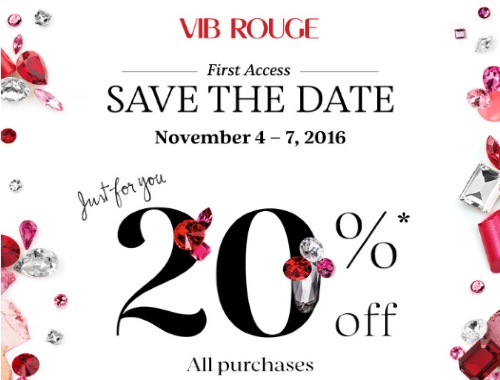Sephora VIB Rouge 20% Off Holiday Sale Event Sephora VIB Rouge 20% Off Holiday Sale Event