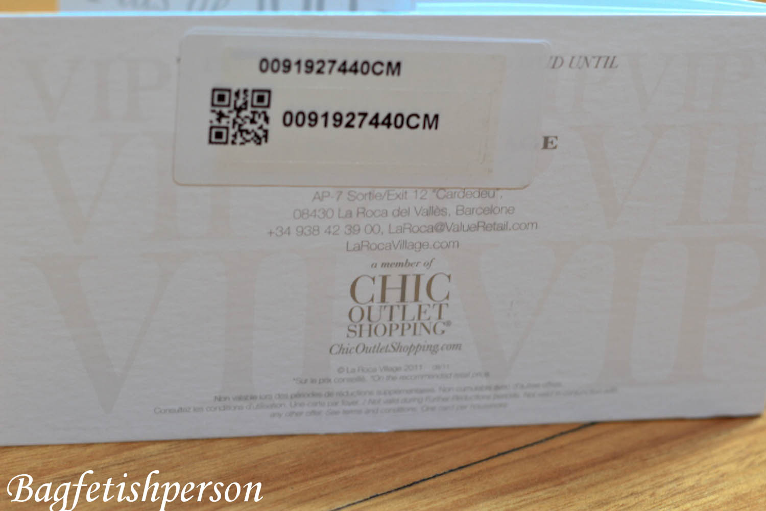 bagfetishperson Chic Outlet Shopping in Paris & Barcelona don't